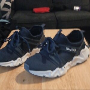 Nautica Kids Dark Blue Sneakers with White Soles